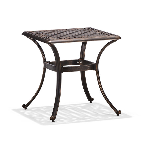 Fleur De Lis Living Hassen Metal Outdoor Side Table & Reviews - Wayfair ...